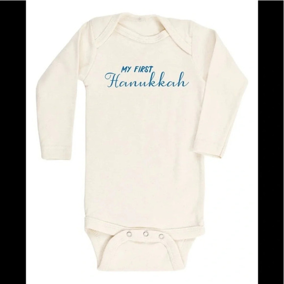 Tenth and Pine Other - My First Hanukkah Organic Cotton Bodysuit, 0-3 Mos